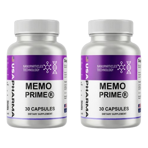 MemoPrime - 2 Bottles (60 Capsules Each)